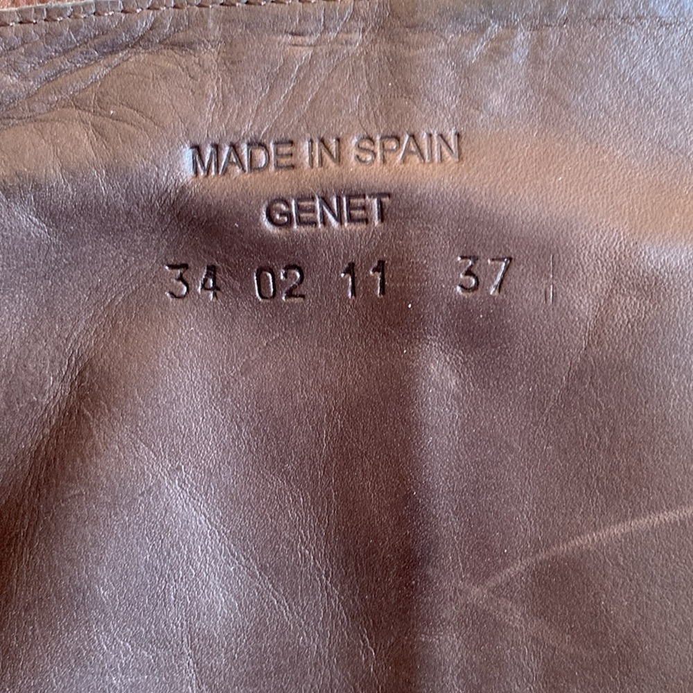 New Day Company Handmade Italian leather brown boots 34 - Picture 11 of 13